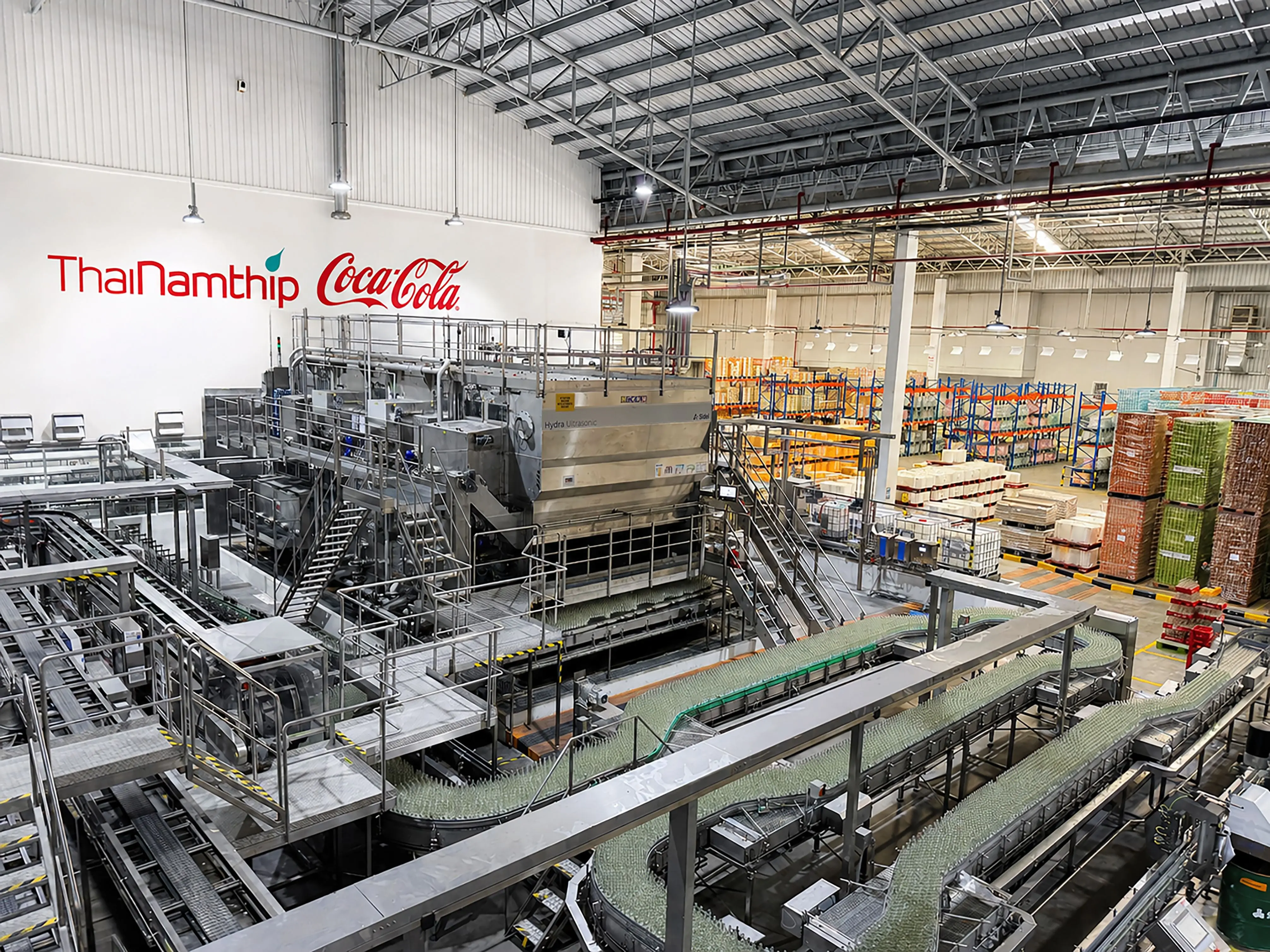 ไทยน้ำทิพย์ดำเนินการติดตั้งเครื่อง Hydra Ultrasoni | ThaiNamthip Coca-Cola